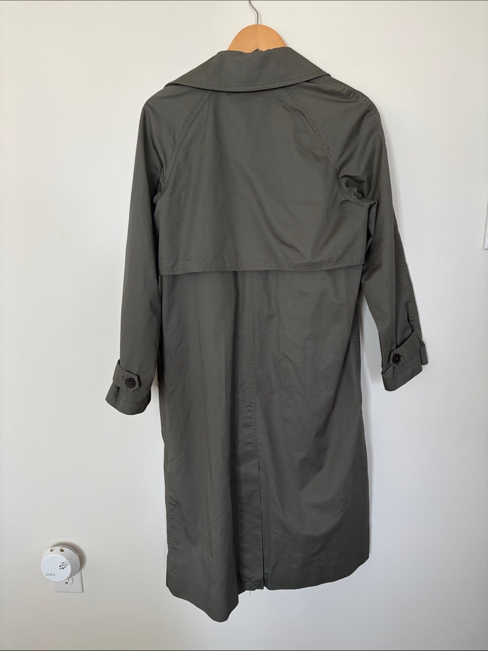 Everlane Olive Trench Coat with Storm Flap - Picture 6 of 6